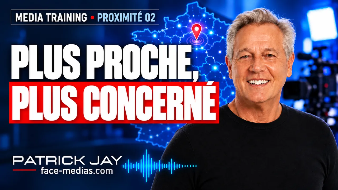 Miniature de la vidéo « Plus proche, plus concerné » — media training avec Patrick JAY